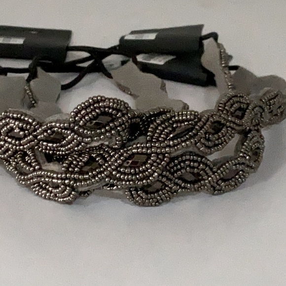Forever 21 Accessories - 3 Forever21 PEWTER Beaded Bridesmaid Hair headband